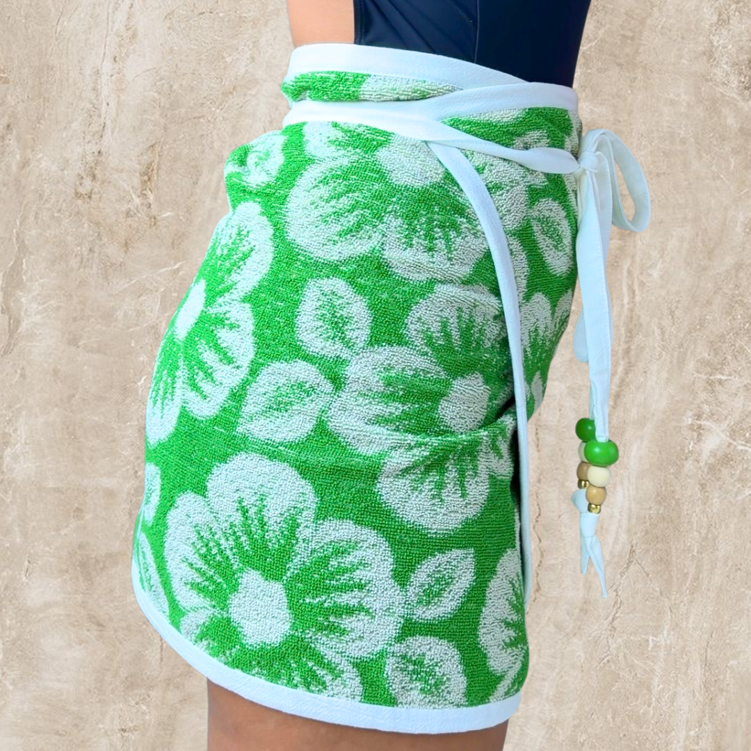Maui REVERSIBLE Vintage Towel Wrap Skirt