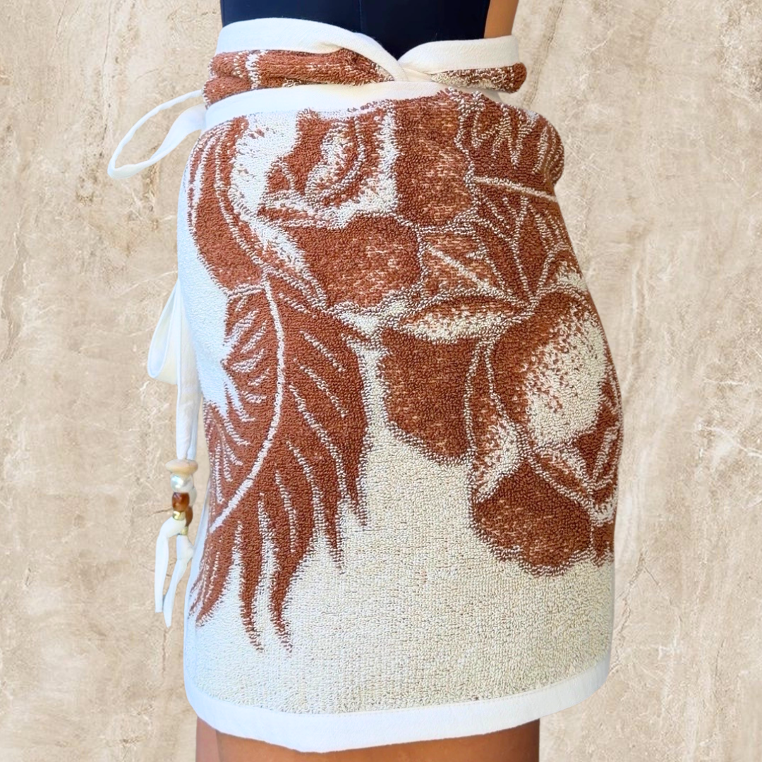 Barbados Vintage REVERSIBLE Towel Wrap Skirt