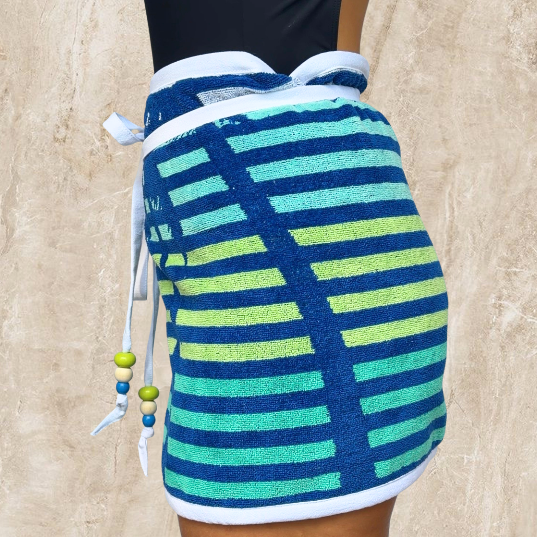 Long Beach (2) REVERSIBLE Towel Wrap Skirt