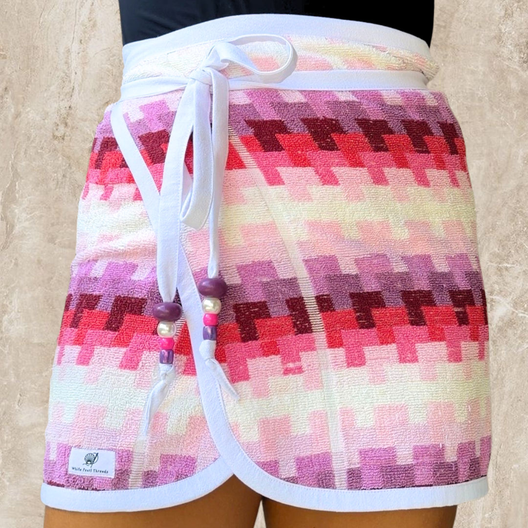 Palm Springs Vintage Towel Wrap Skirt