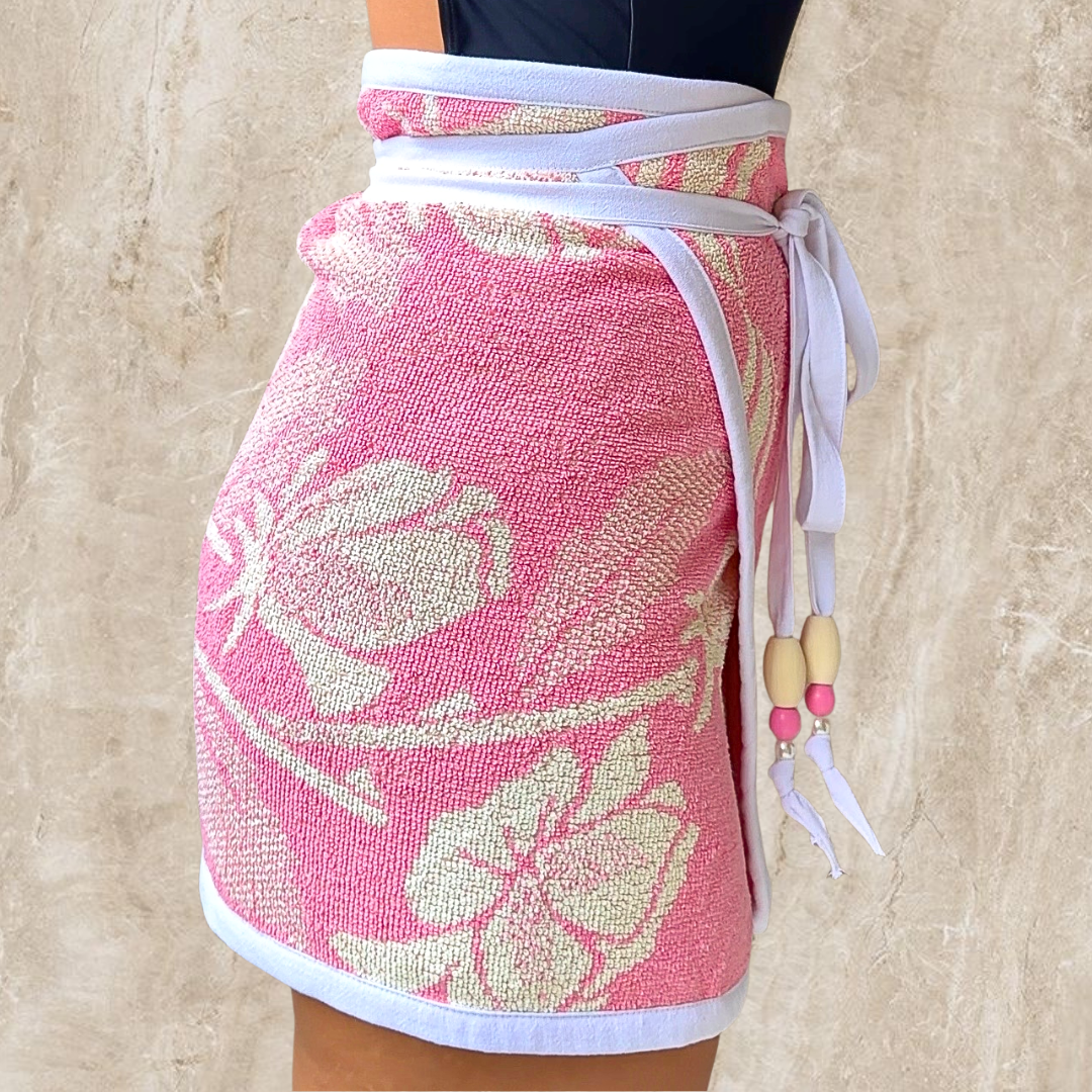 Eden Vintage REVERSIBLE Towel Wrap Skirt