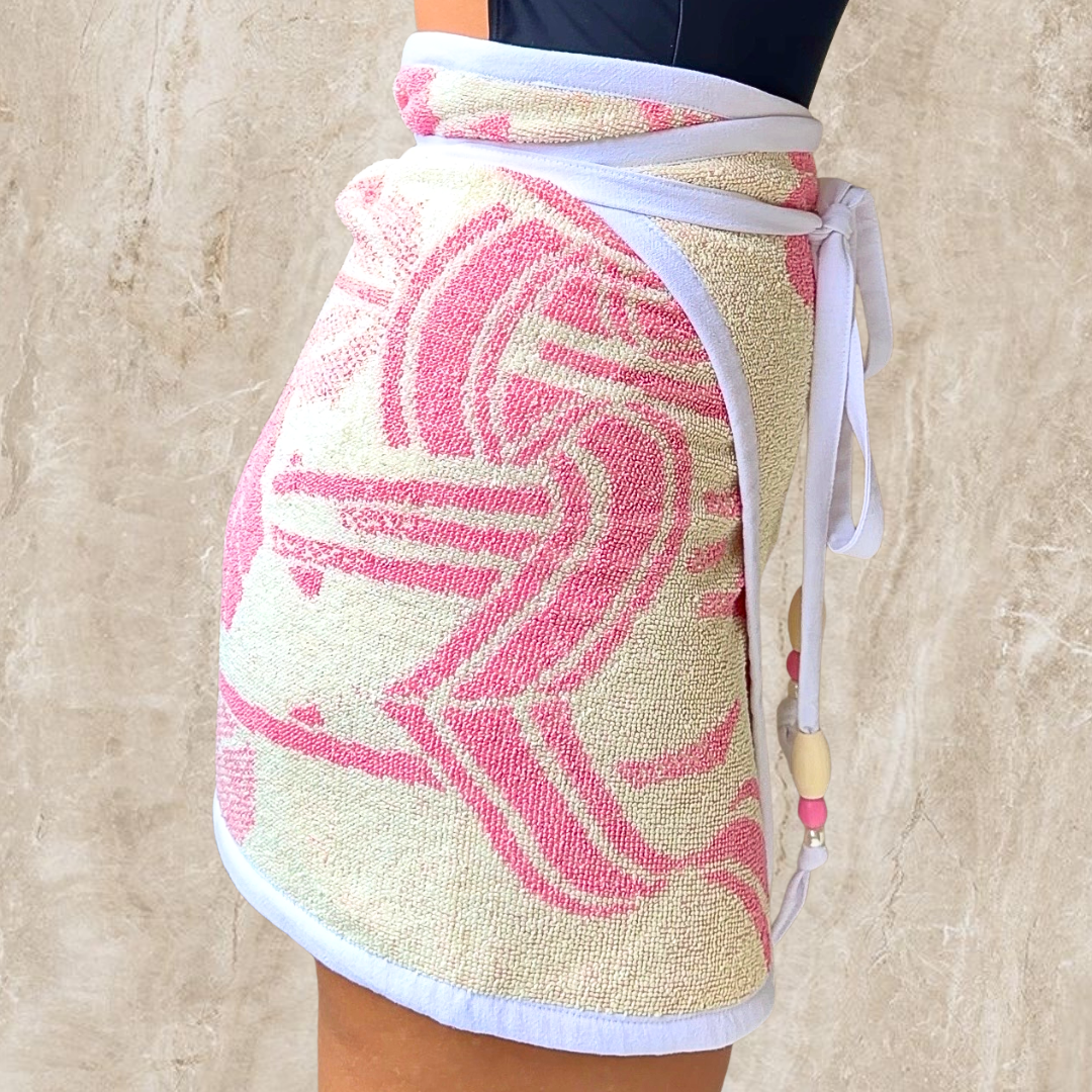 Eden Vintage REVERSIBLE Towel Wrap Skirt