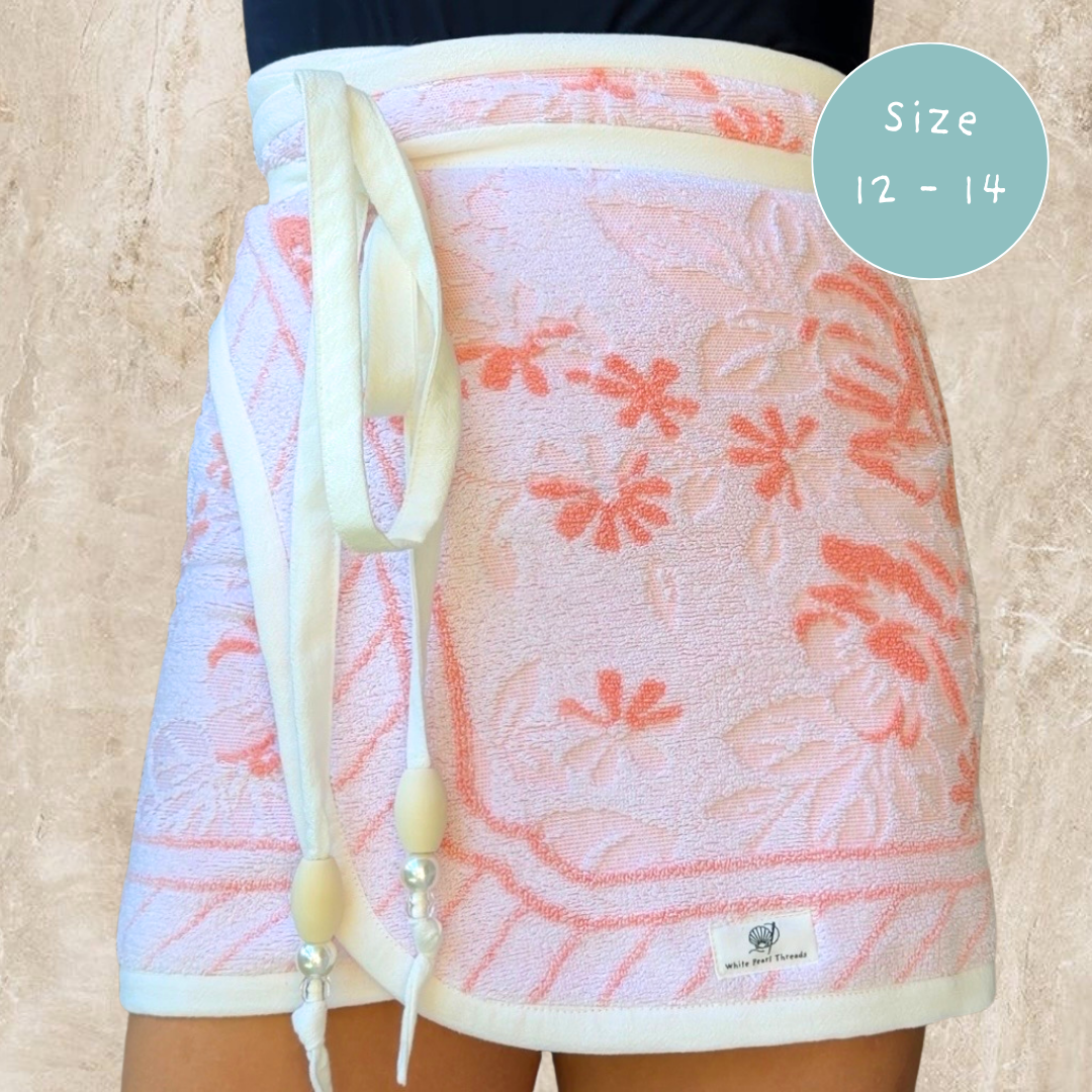 Waikiki Vintage REVERSIBLE Towel Wrap Skirt