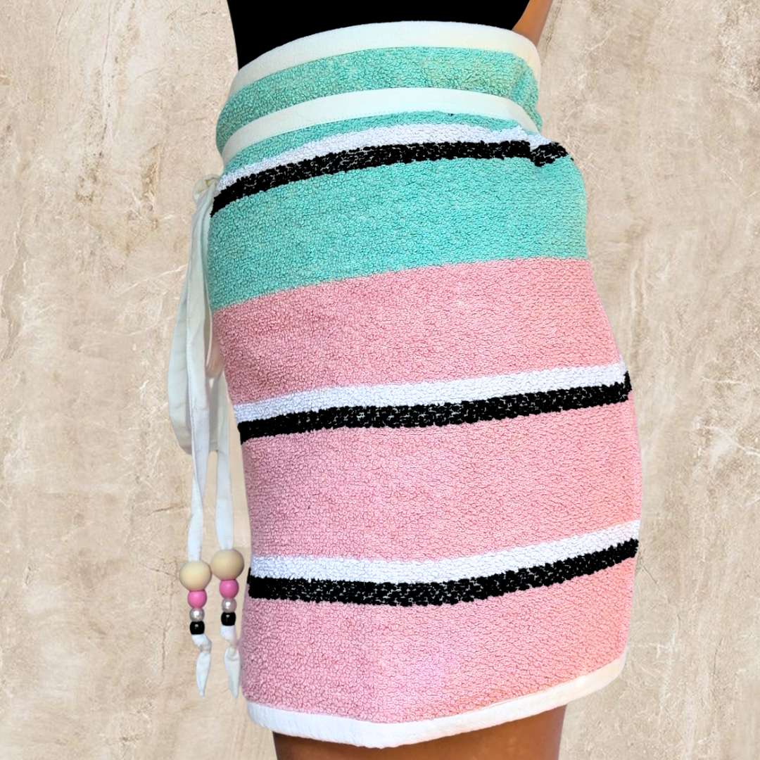 Taormina Vintage Towel Wrap Skirt