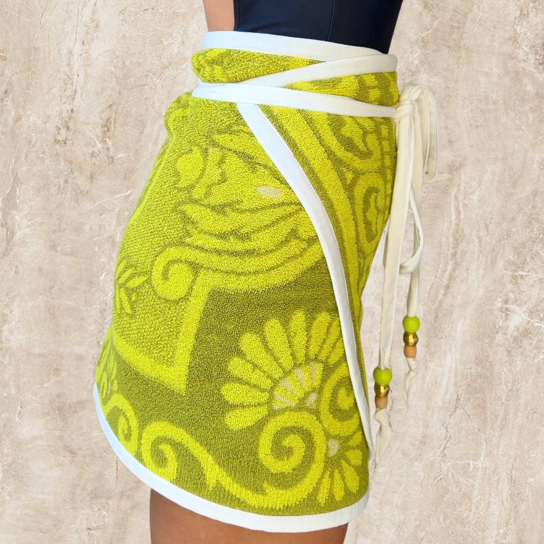 Menorca Vintage REVERSIBLE Towel Wrap Skirt