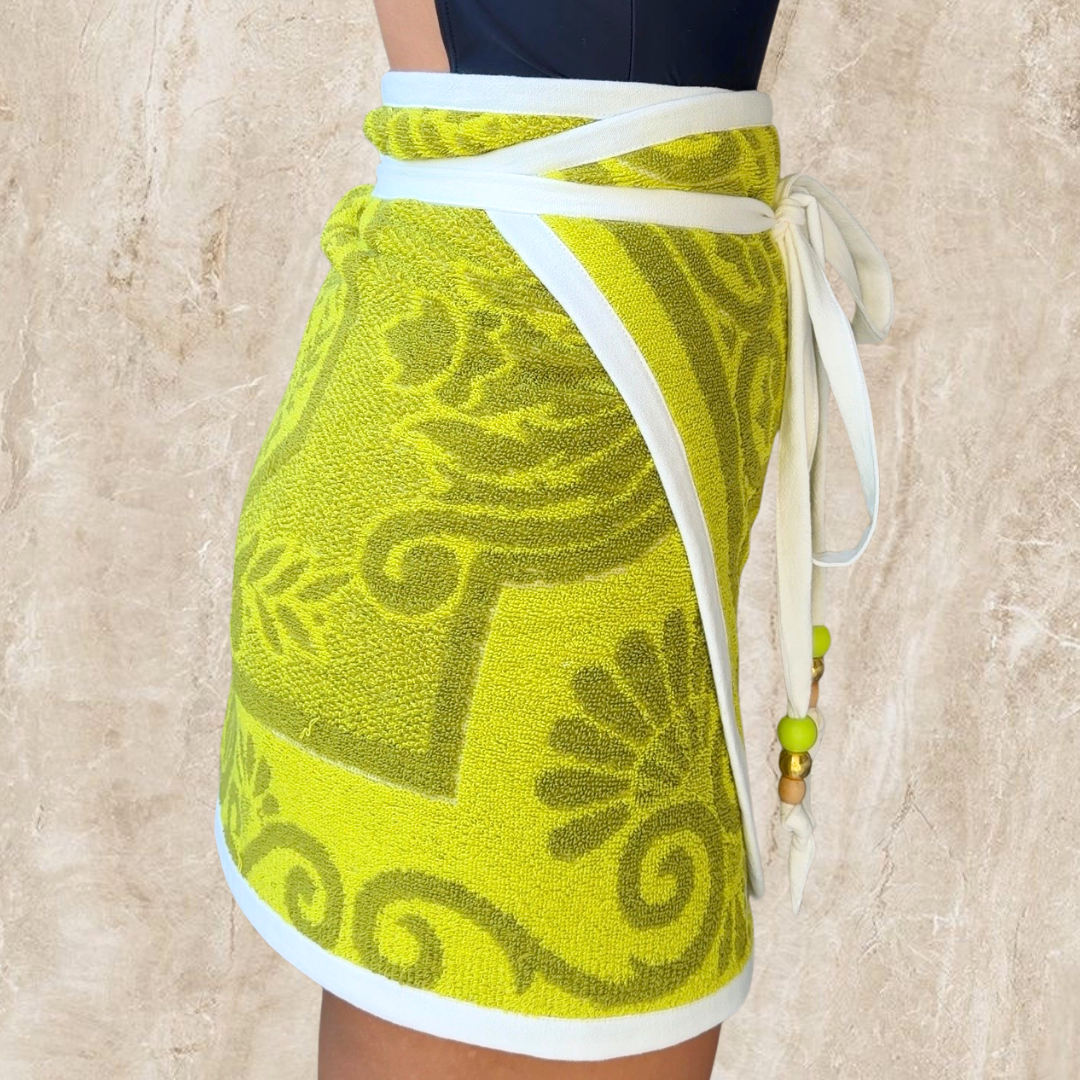Menorca Vintage REVERSIBLE Towel Wrap Skirt