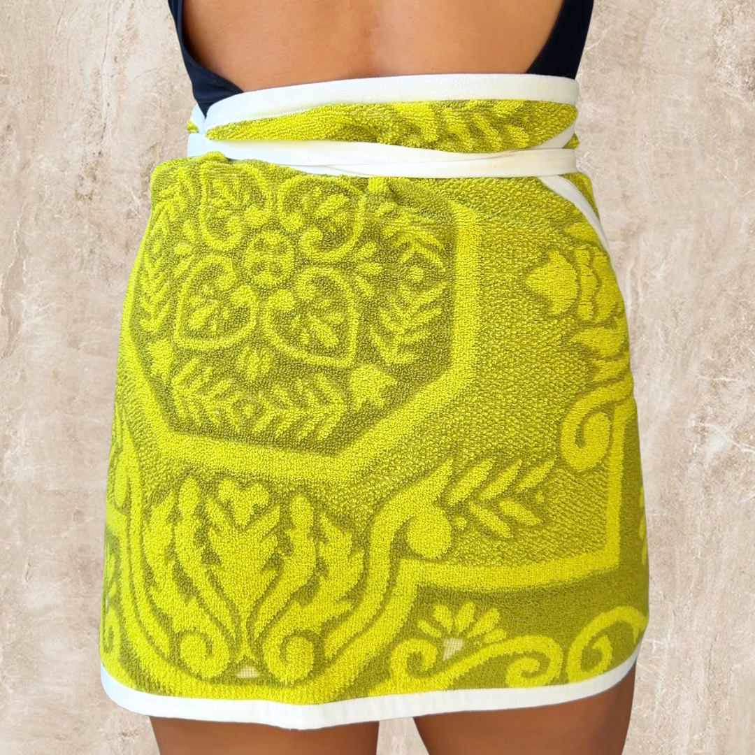 Menorca Vintage REVERSIBLE Towel Wrap Skirt
