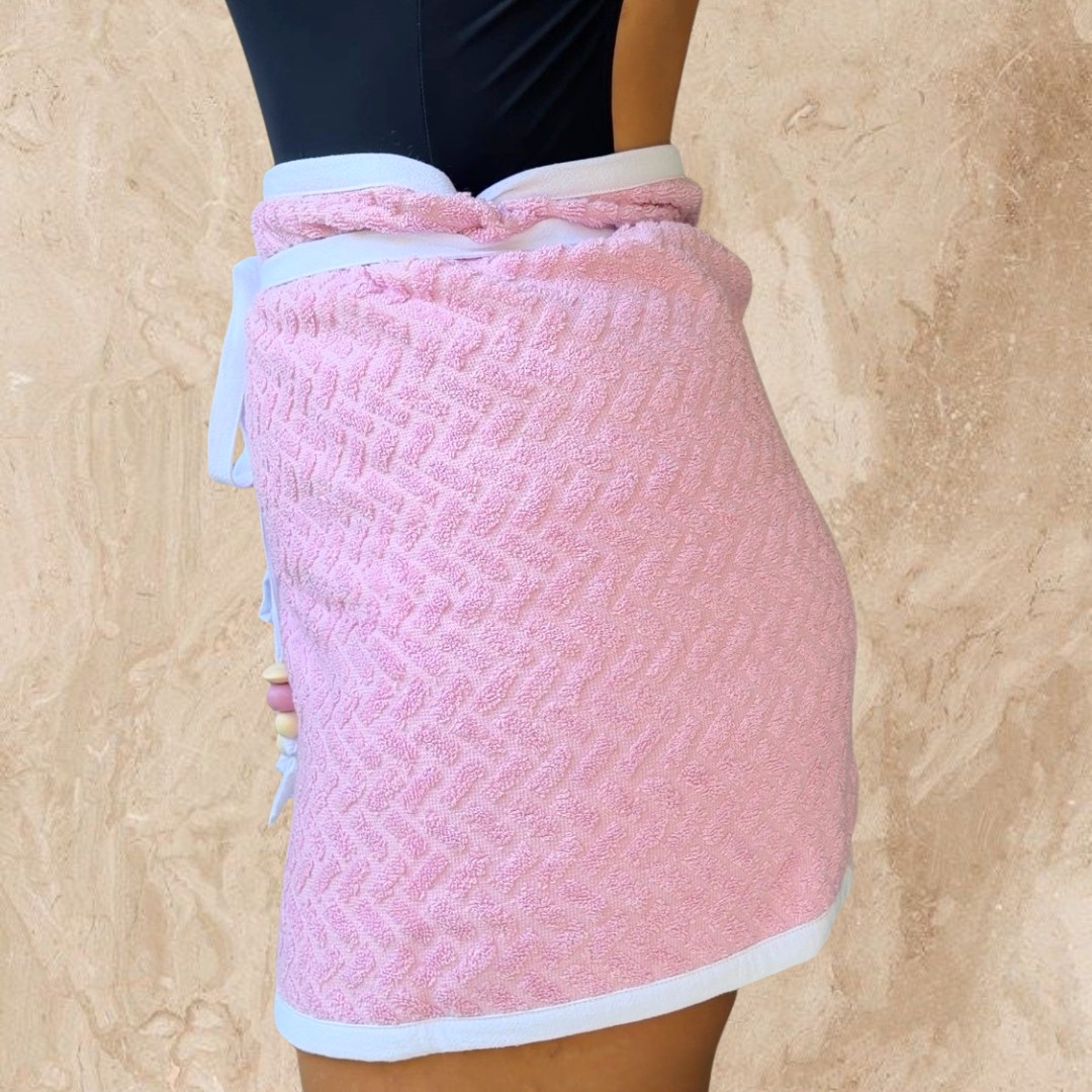 Heritage Collection Towel Wrap Skirt - PINK