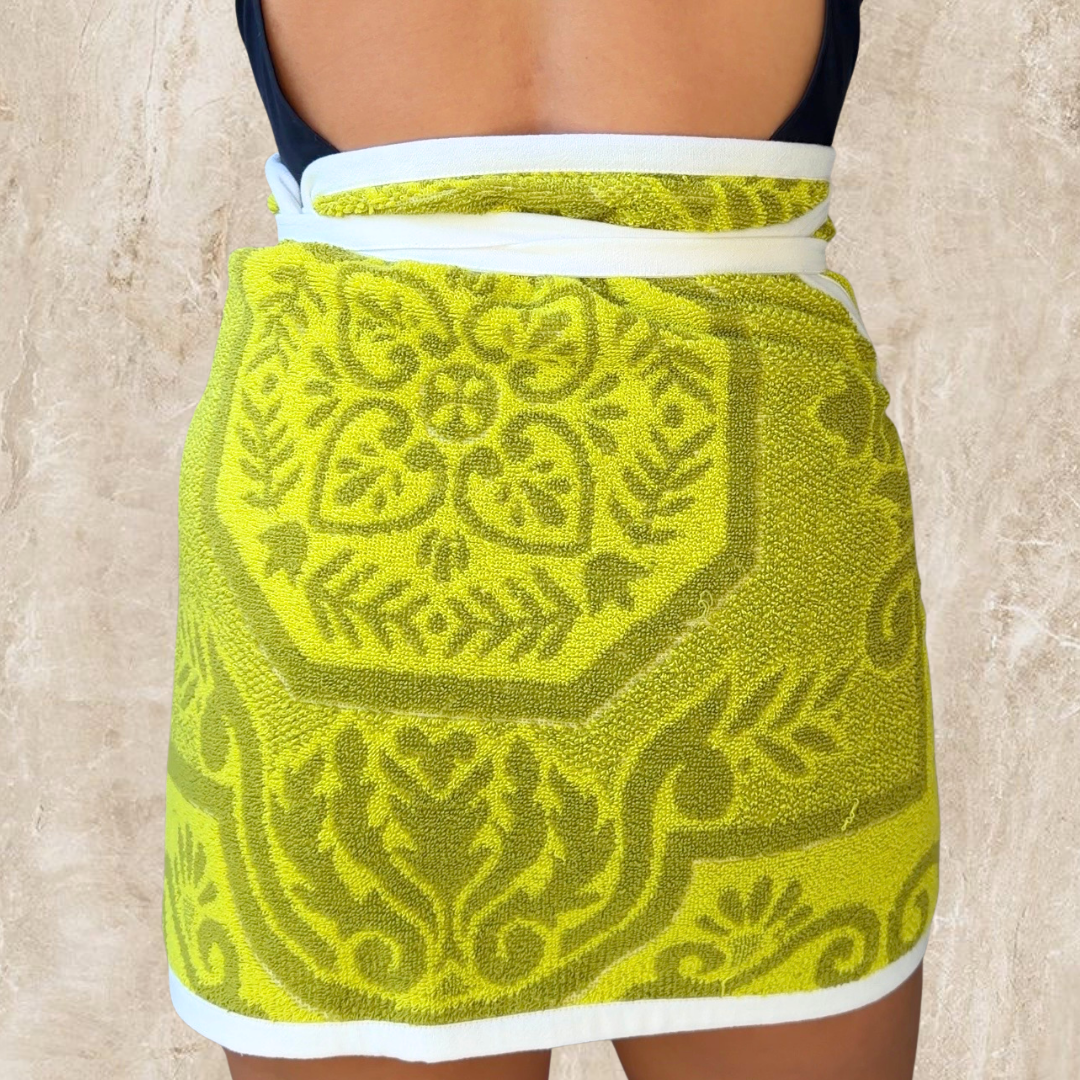 Menorca Vintage REVERSIBLE Towel Wrap Skirt