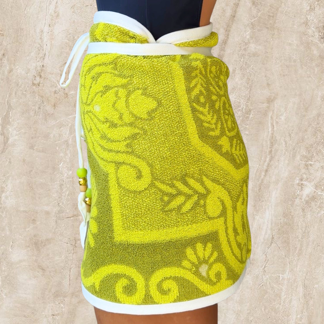 Menorca Vintage REVERSIBLE Towel Wrap Skirt