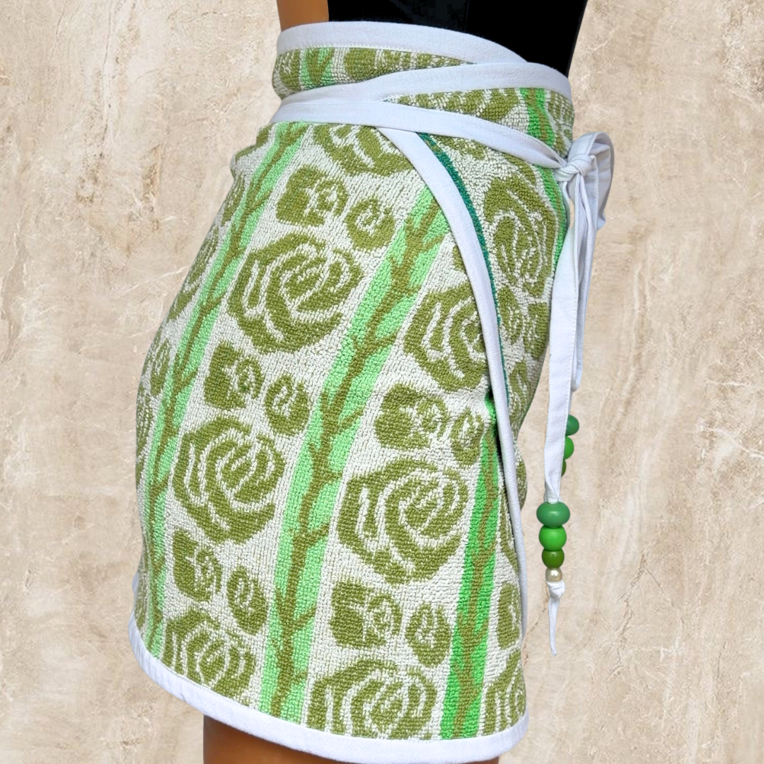 Eden Vintage REVERSIBLE Towel Wrap Skirt