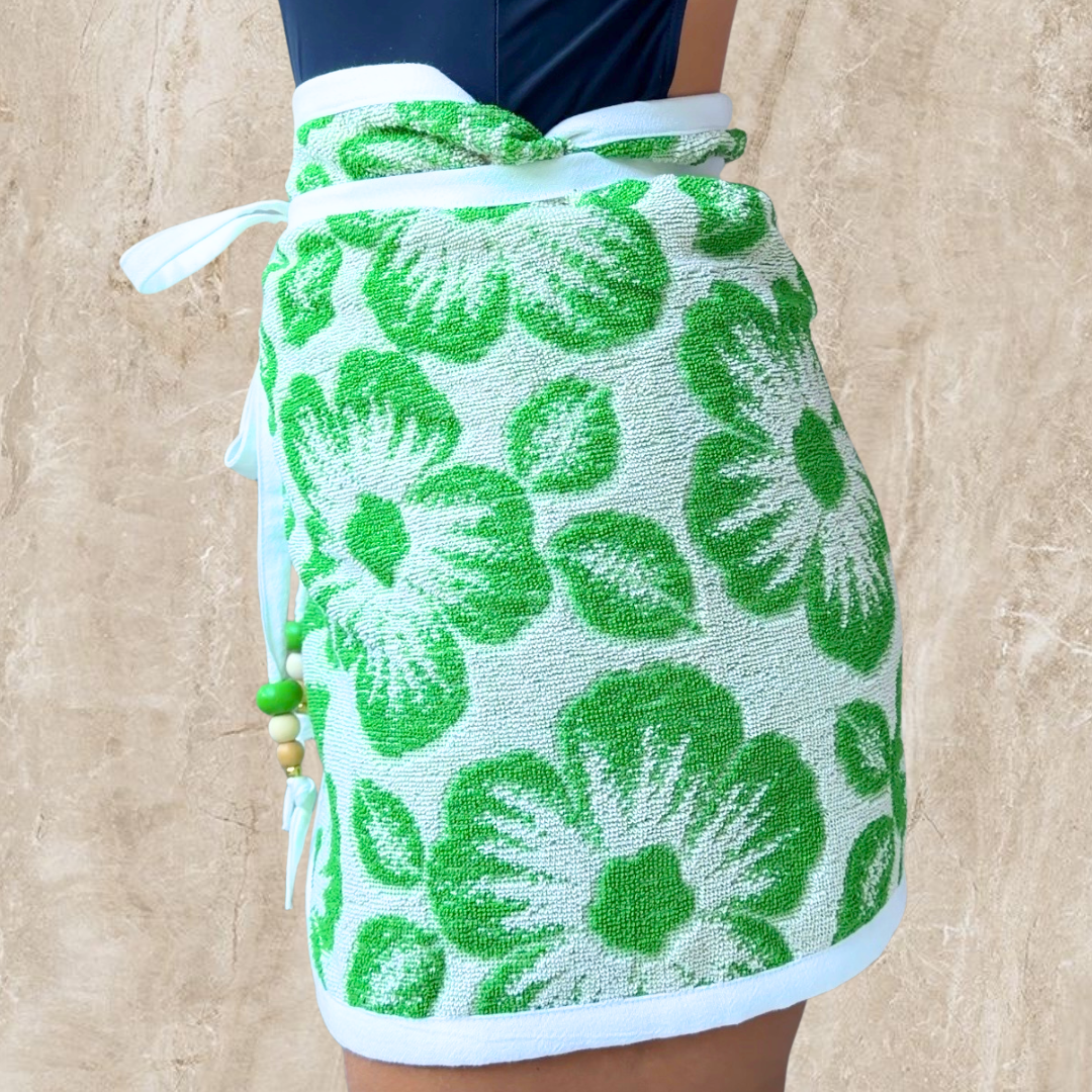 Maui REVERSIBLE Vintage Towel Wrap Skirt