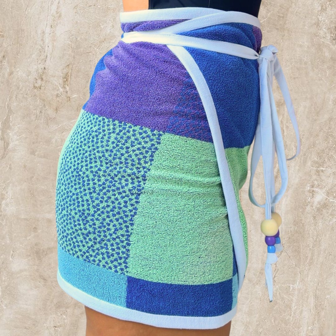 Sayulita REVERSIBLE Vintage Towel Wrap Skirt