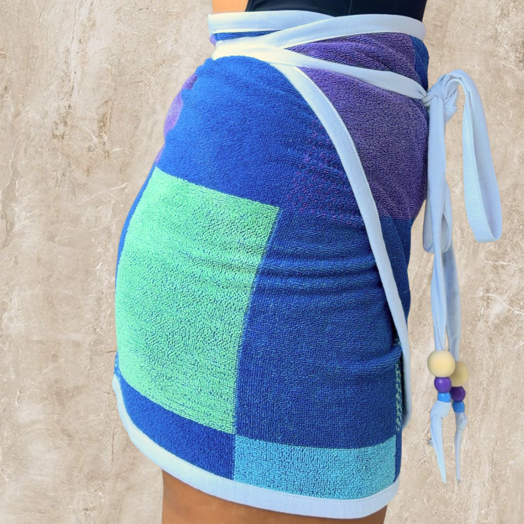 Sayulita REVERSIBLE Vintage Towel Wrap Skirt