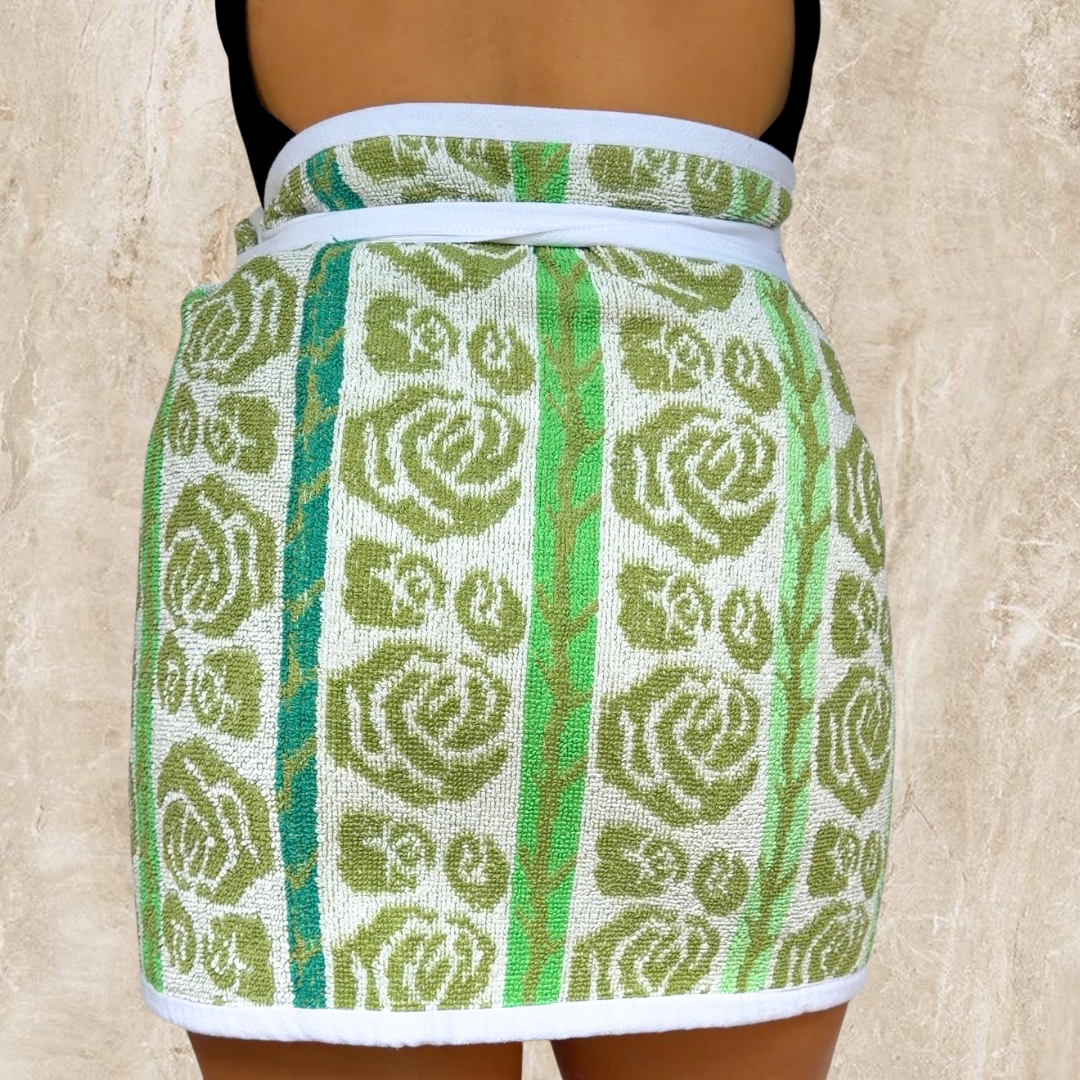 Eden Vintage REVERSIBLE Towel Wrap Skirt