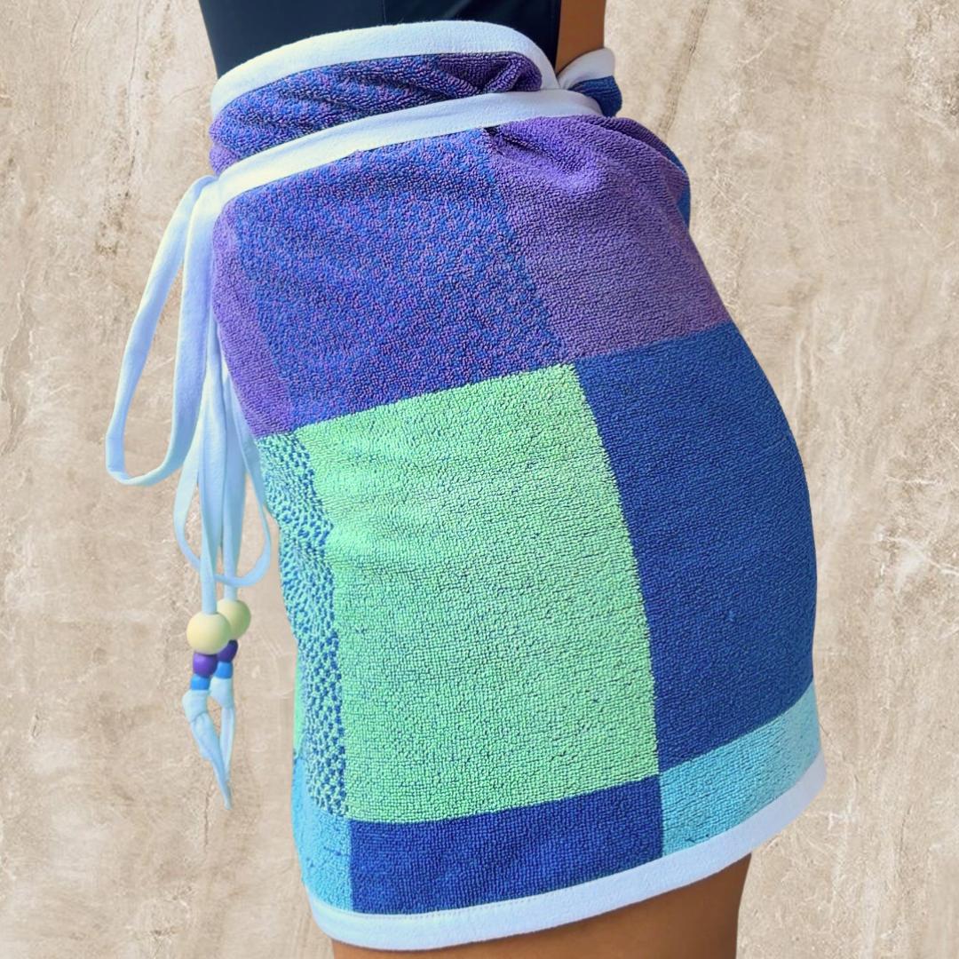 Sayulita REVERSIBLE Vintage Towel Wrap Skirt