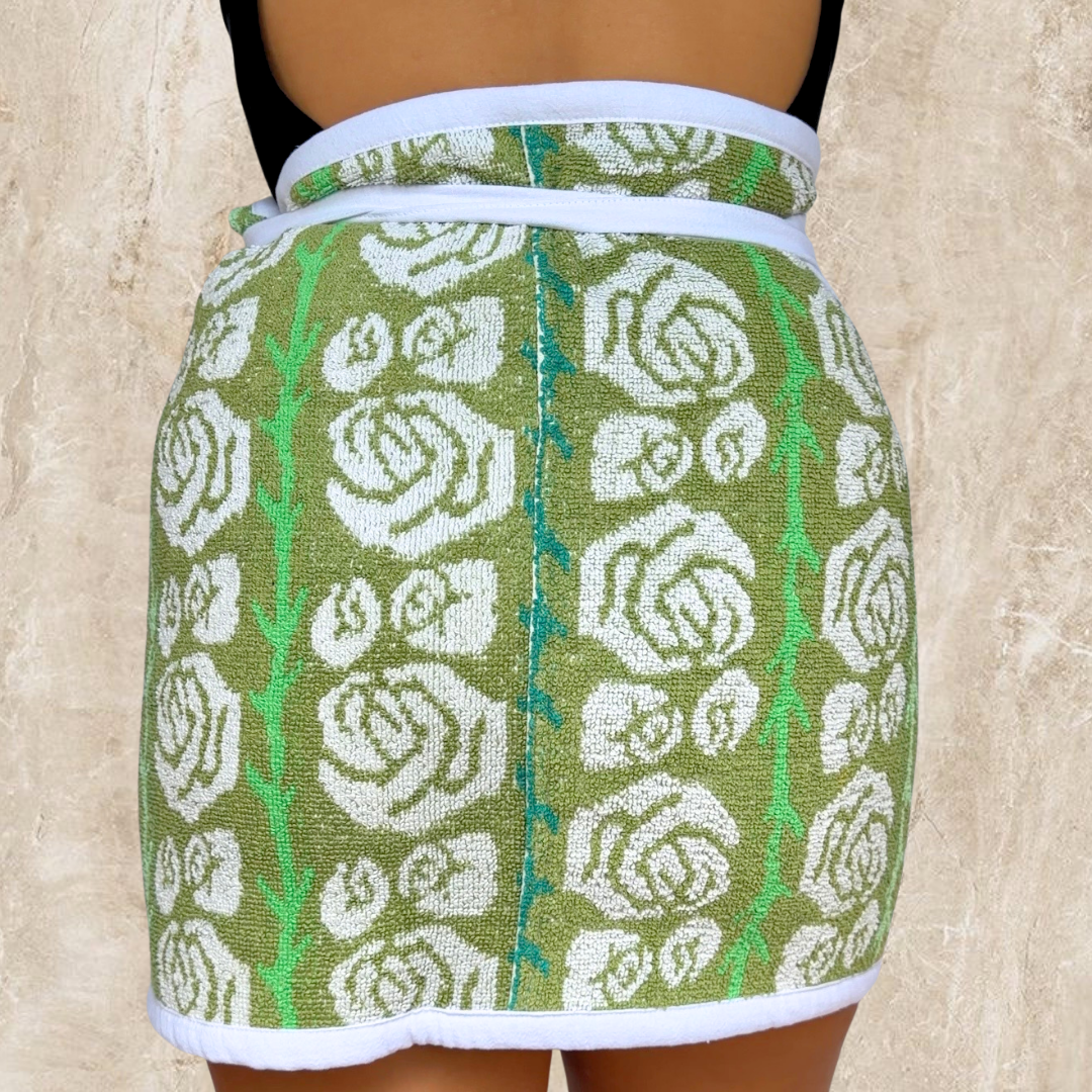 Eden Vintage REVERSIBLE Towel Wrap Skirt