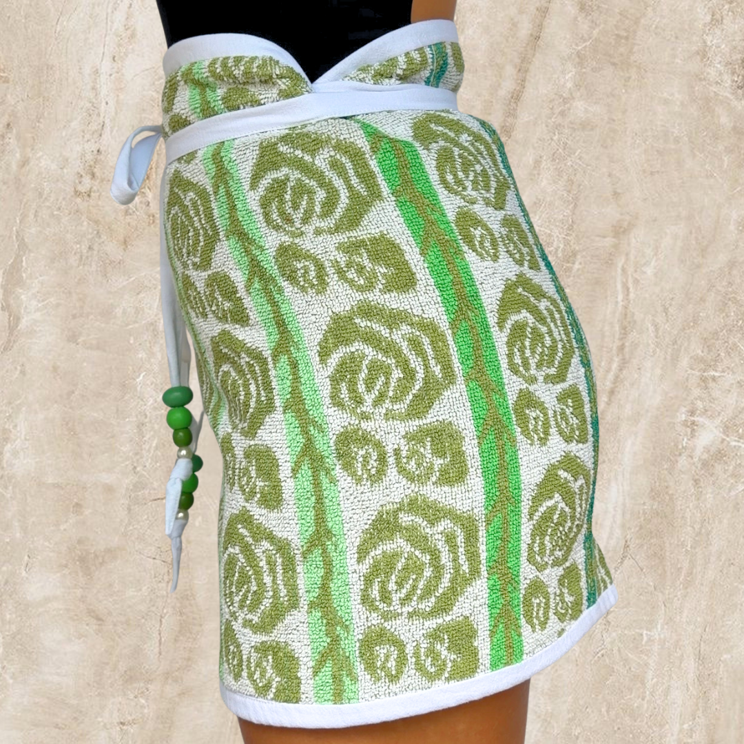 Eden Vintage REVERSIBLE Towel Wrap Skirt