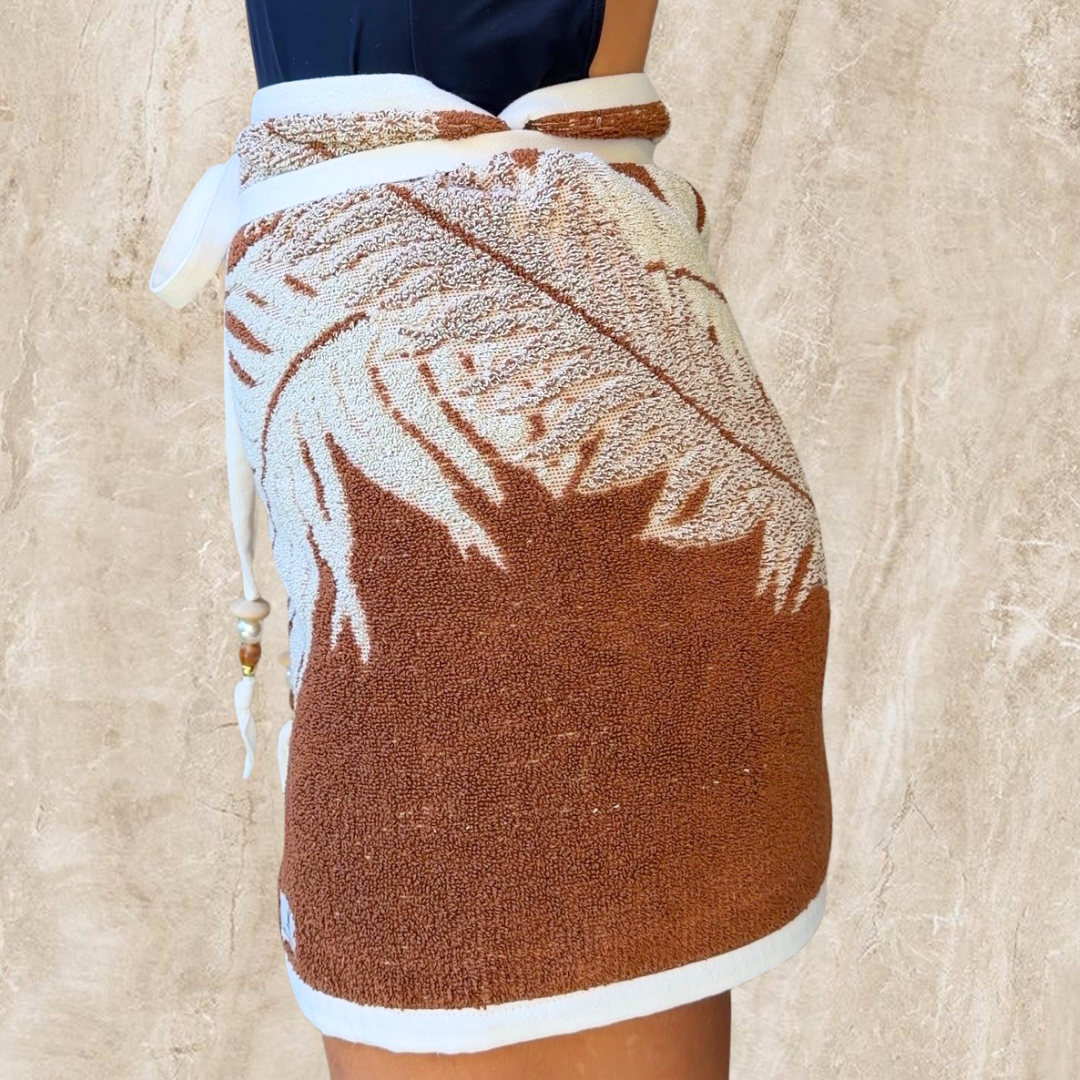 Barbados Vintage REVERSIBLE Towel Wrap Skirt