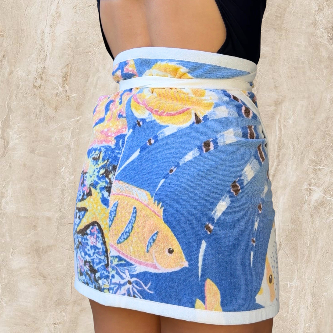 Rarotonga Vintage Towel Wrap Skirt
