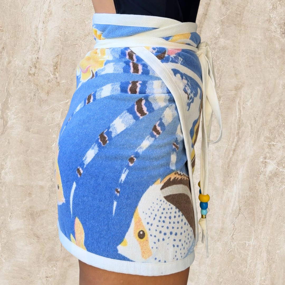 Rarotonga Vintage Towel Wrap Skirt