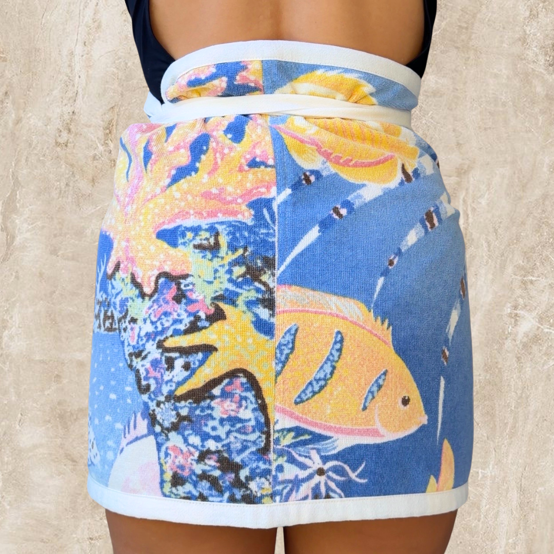 Rarotonga Vintage Towel Wrap Skirt