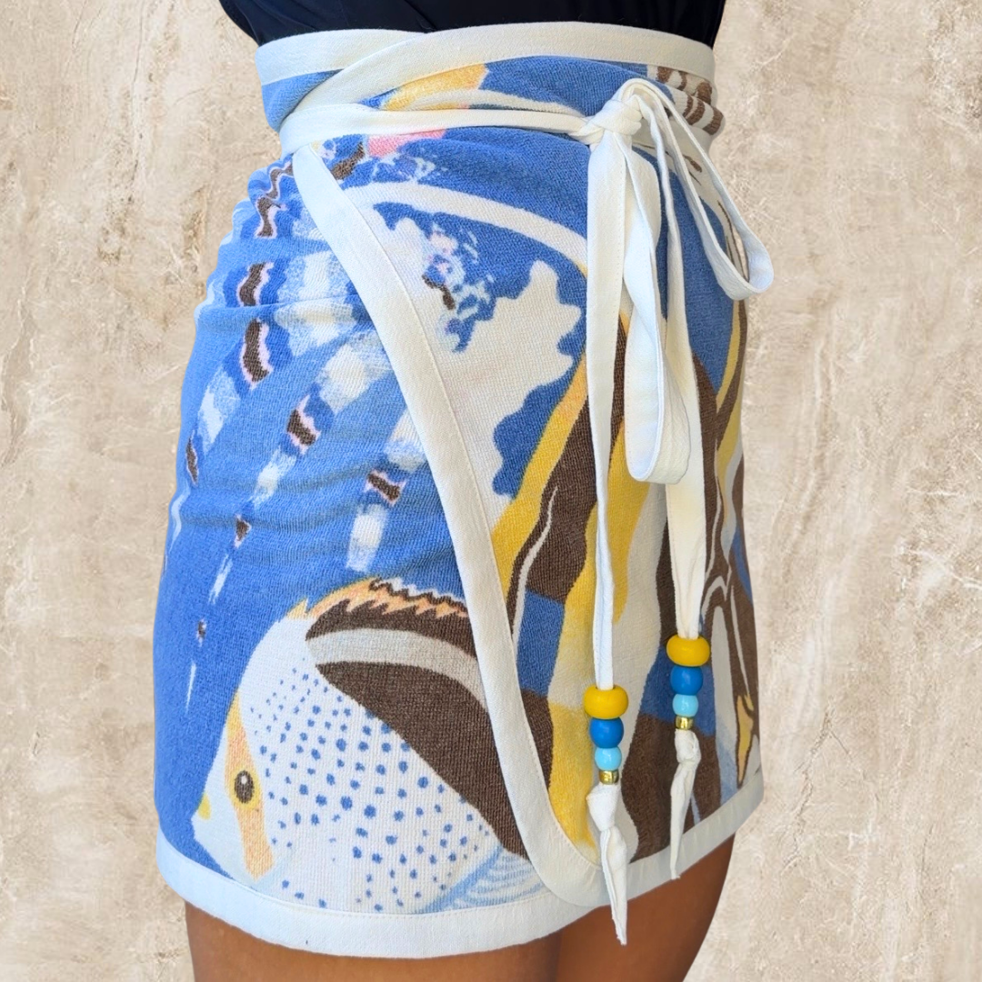 Rarotonga Vintage Towel Wrap Skirt