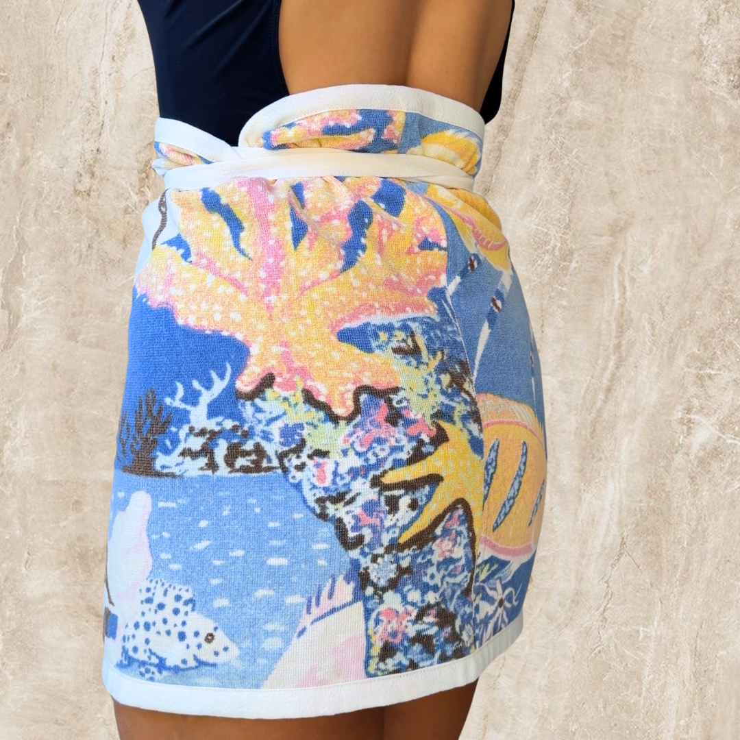 Rarotonga Vintage Towel Wrap Skirt