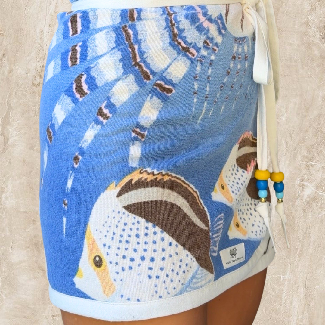 Rarotonga Vintage Towel Wrap Skirt