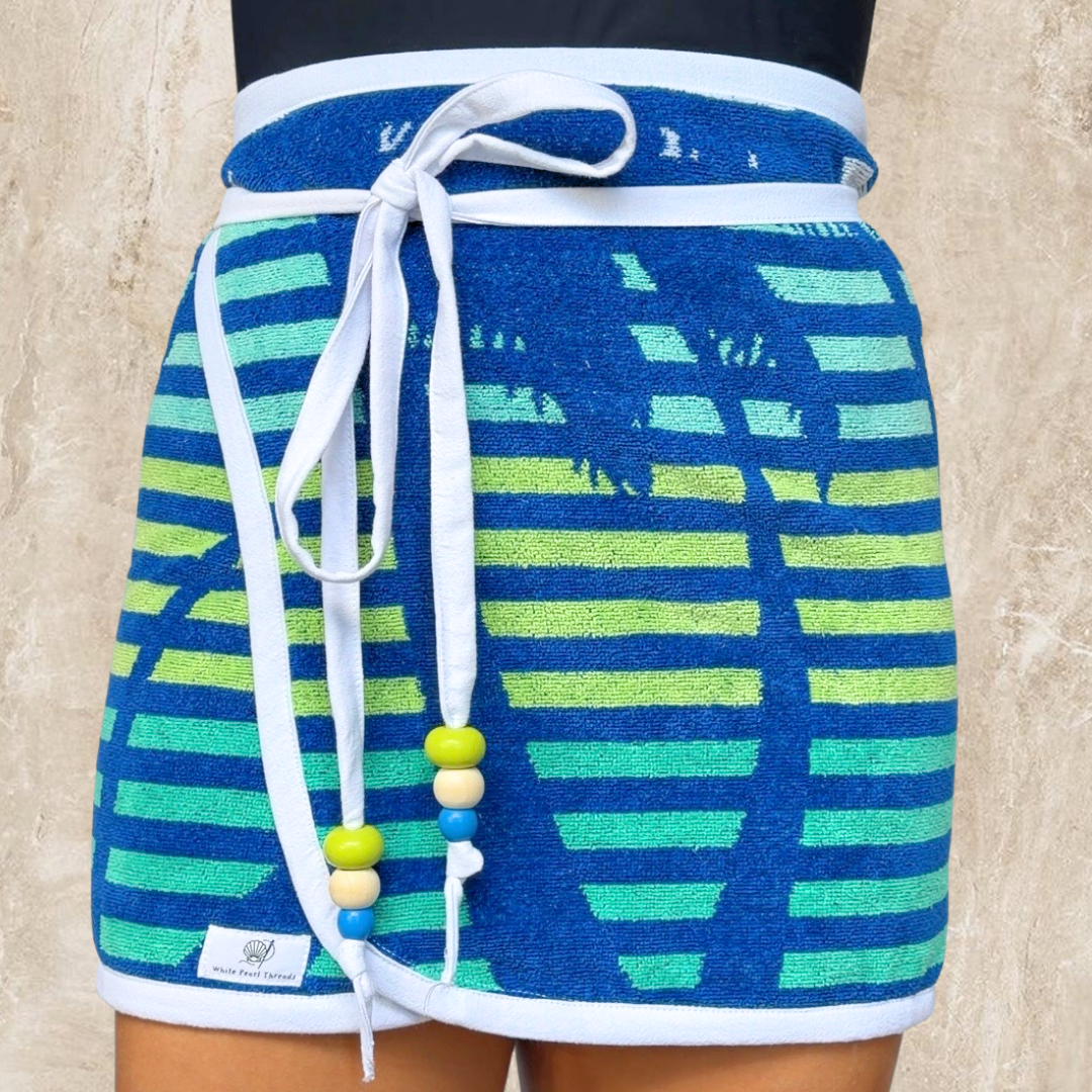 Long Beach (2) REVERSIBLE Towel Wrap Skirt