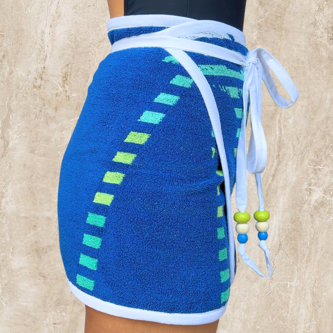 Long Beach (2) REVERSIBLE Towel Wrap Skirt