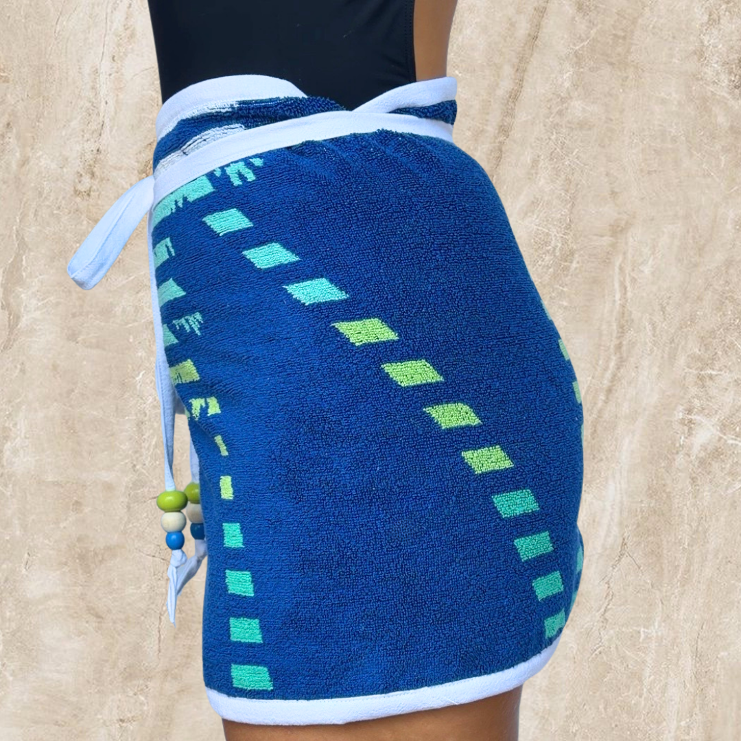 Long Beach (2) REVERSIBLE Towel Wrap Skirt