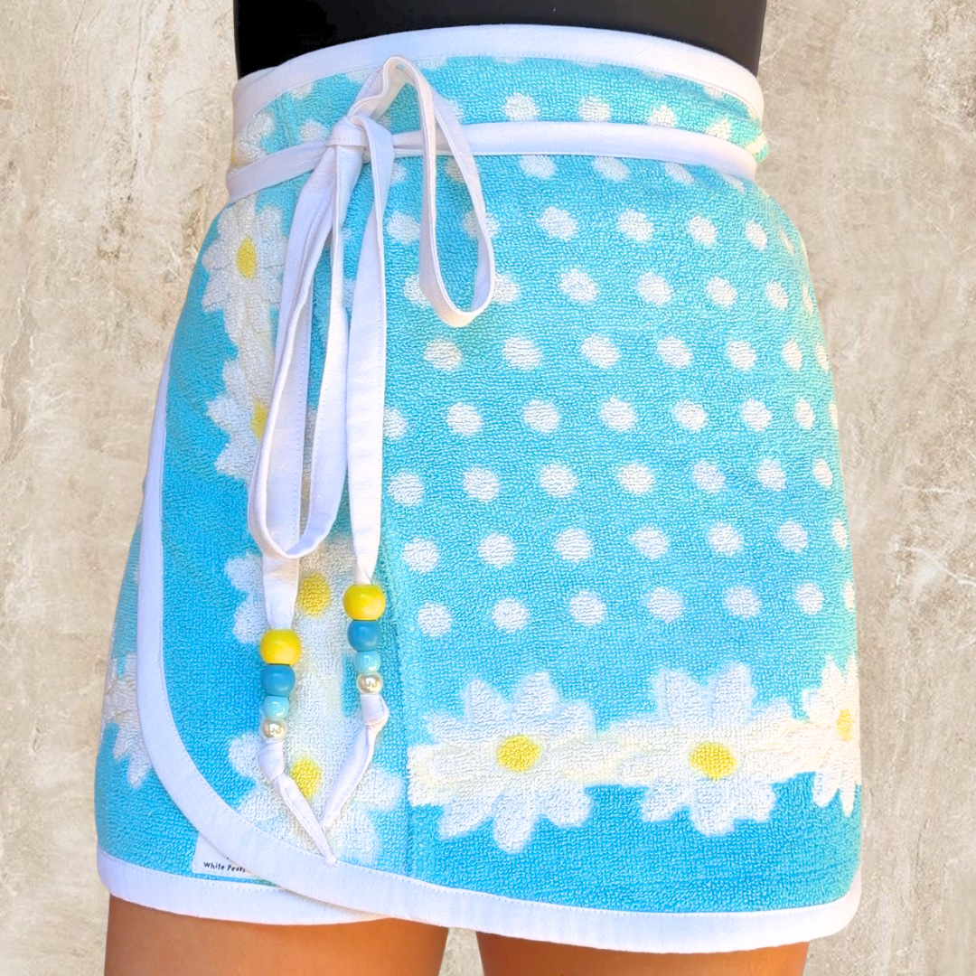 Tenerife Vintage REVERSIBLE Towel Wrap Skirt