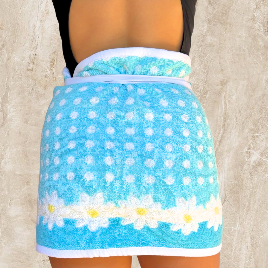 Tenerife Vintage REVERSIBLE Towel Wrap Skirt