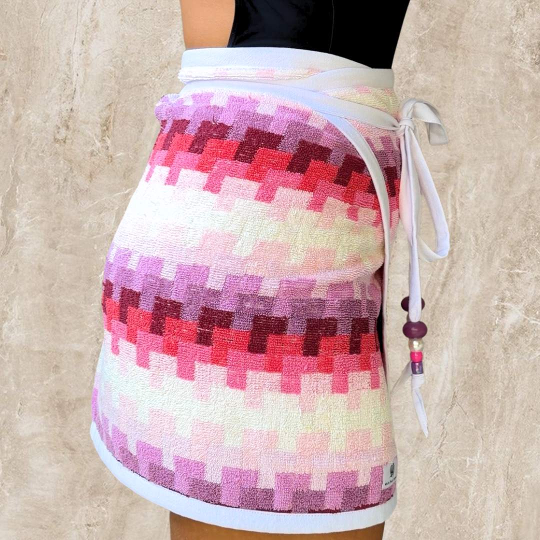 Palm Springs Vintage Towel Wrap Skirt