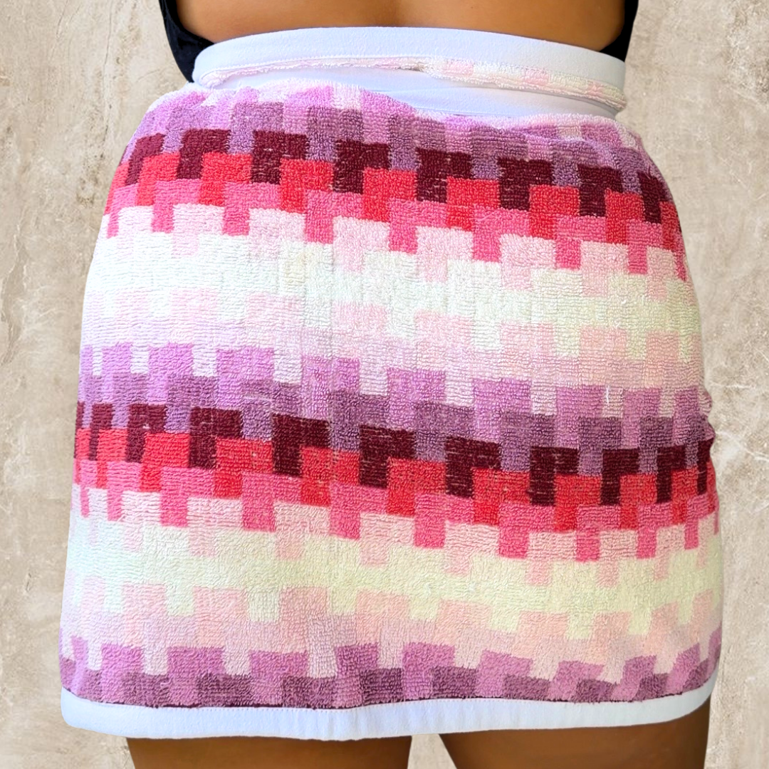 Palm Springs Vintage Towel Wrap Skirt