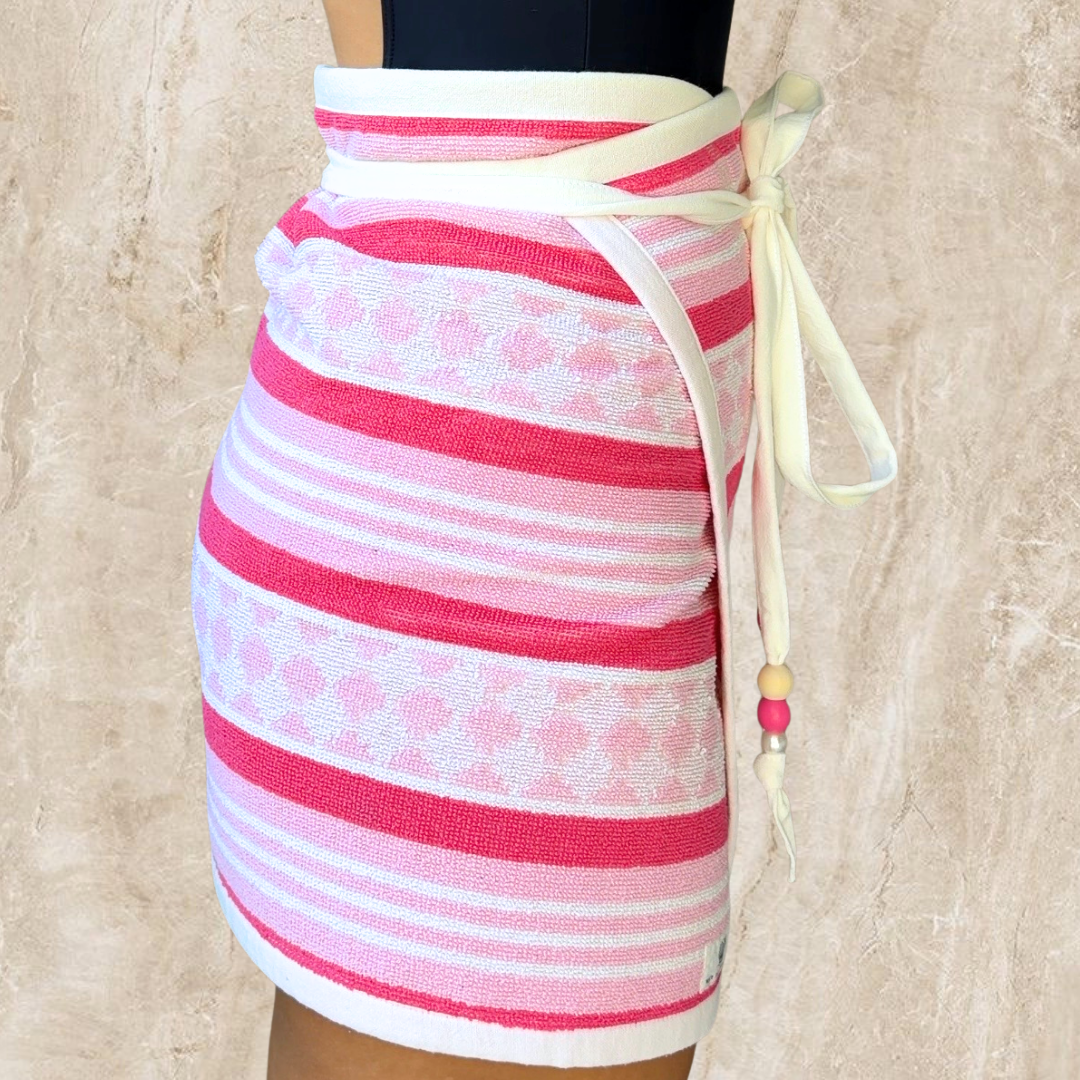 Palm Springs Vintage Towel Wrap Skirt