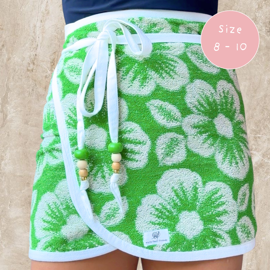 Maui REVERSIBLE Vintage Towel Wrap Skirt