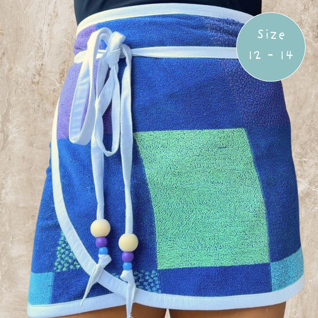 Sayulita REVERSIBLE Vintage Towel Wrap Skirt