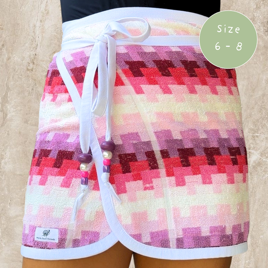 Palm Springs Vintage Towel Wrap Skirt
